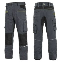 Trousers CXS STRETCH, men´s, dark grey-black