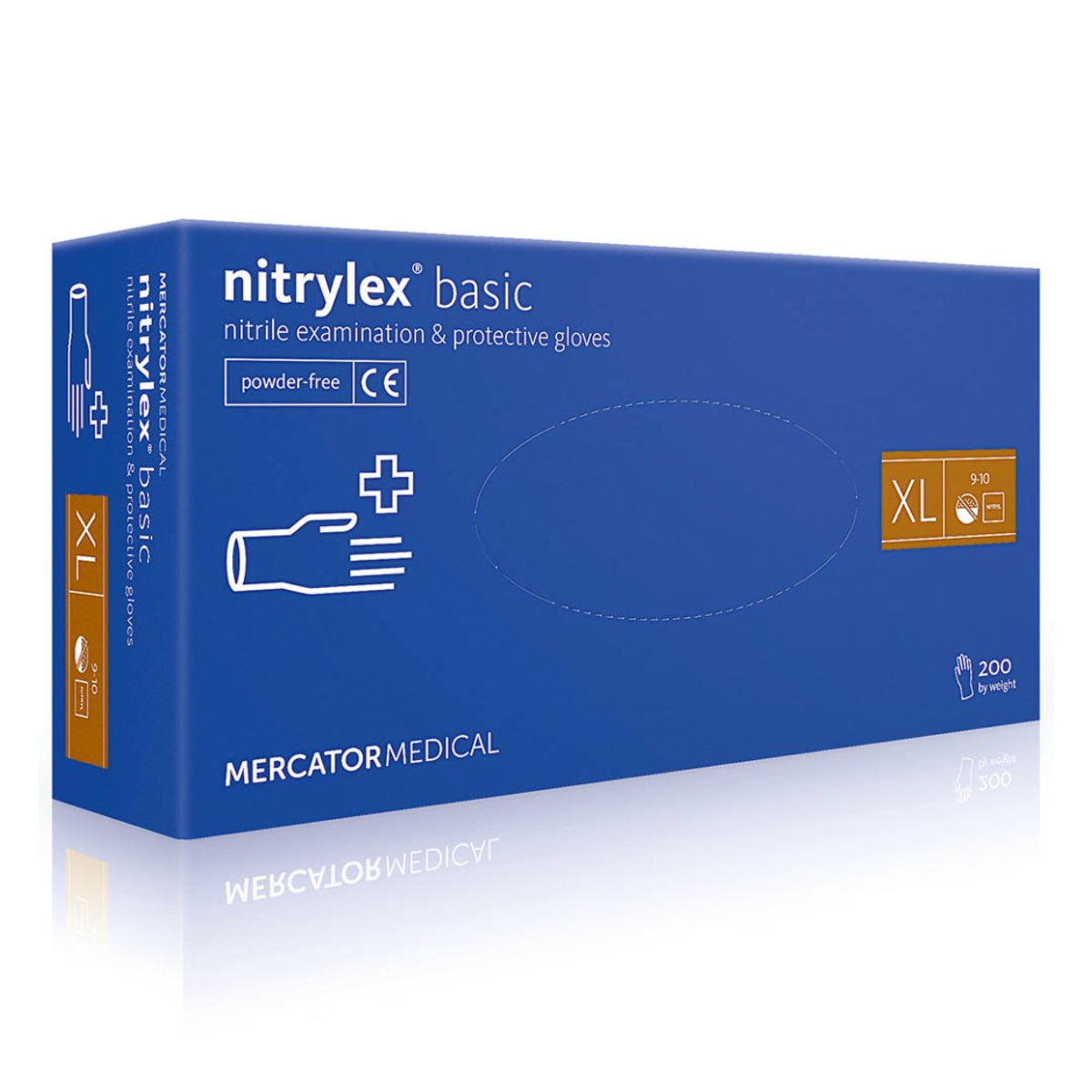 Mercator Medical Nitrylex Basic - XL Перчатки нитриловые Mercator Medical Nitrylex Basic - XL